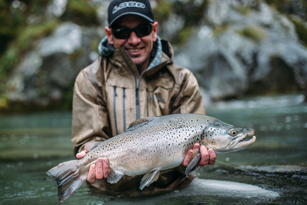 Trav with a thumper South Island brownie.